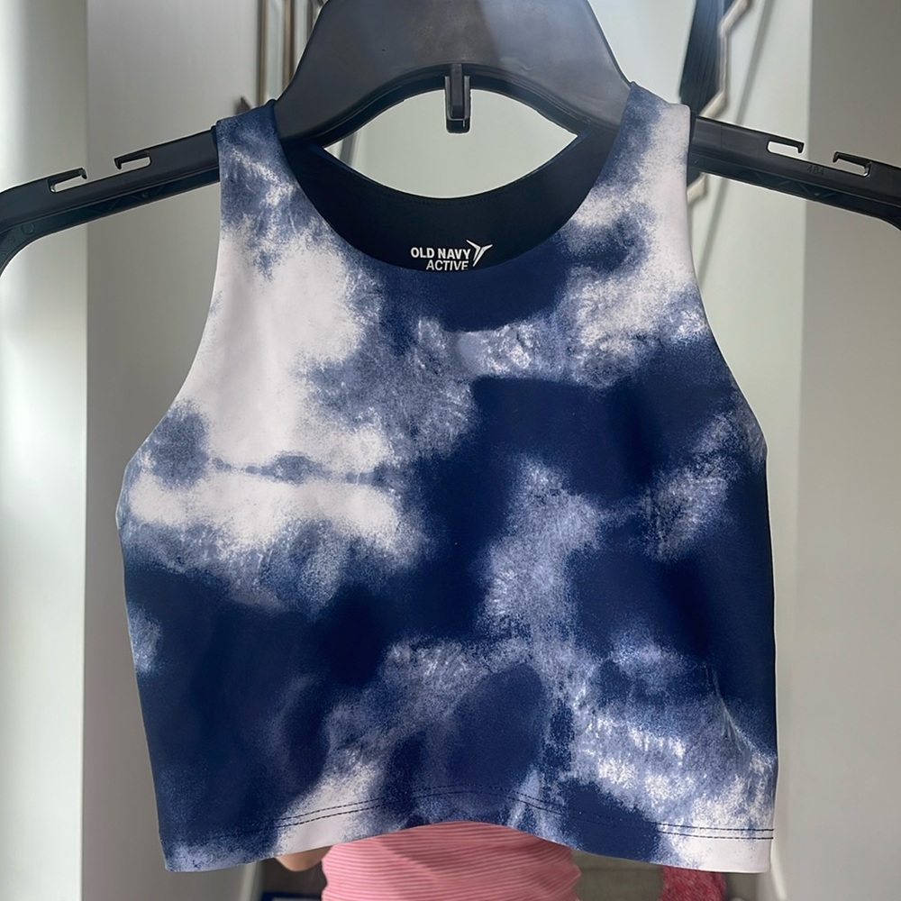 Girls fitness crop tank